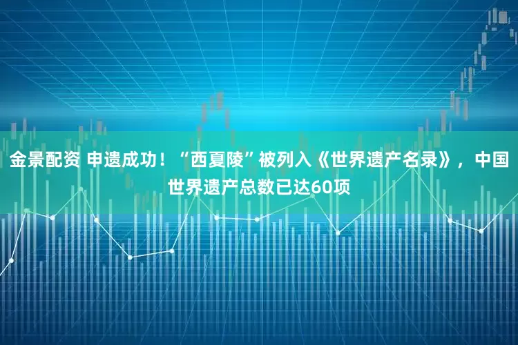 金景配资 申遗成功！“西夏陵”被列入《世界遗产名录》，中国世界遗产总数已达60项